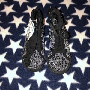 Black and Silver Leopard sneakers